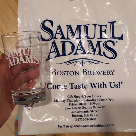 Samuel adams beer memorabilia small glass